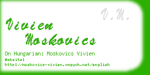 vivien moskovics business card